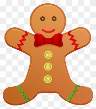 Gingerbread Man Clipart Transparent - Png Download