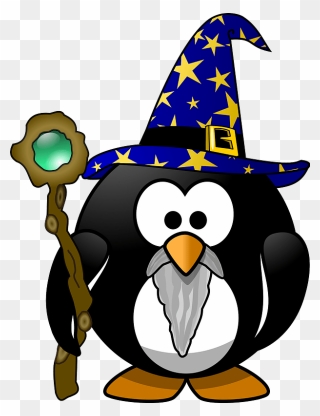 Wizard Penguin Clipart - Wizard Penguins - Png Download