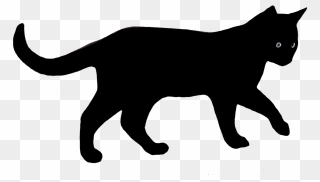 The Black Cat Kitten Clip Art - Png Download