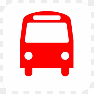 Simple Bus Svg Clip Arts - Bus Pass - Png Download