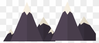 Vector Black Creative Snow Mountain Png Download - Portable Network Graphics Clipart