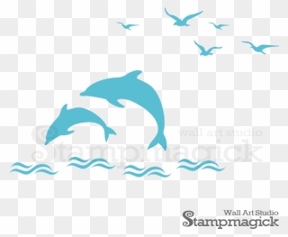 Dolphins Clipart Grey Dolphin - Illustration - Png Download