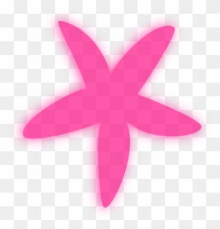 Pink Starfish Clip Art At Clker - Starfish Clipart Pink - Png Download