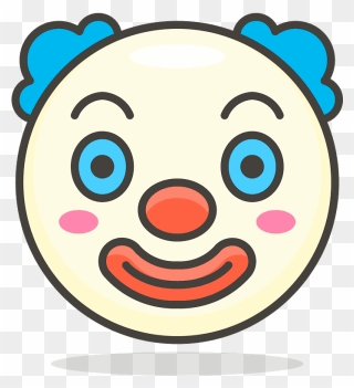 Clown Face Emoji Clipart - Clown Face Png Transparent Png