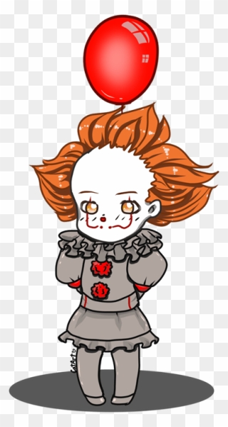 Drawing Clowns Cute - Cute Pennywise Drawings Clipart