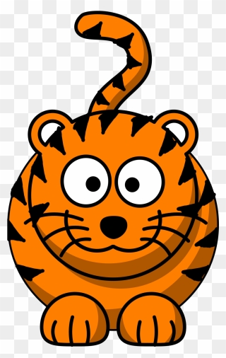 Tiger Cartoon Clip Art - Png Download