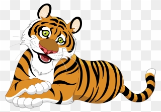 Cute Clipart Tiger - Tiger Clipart Transparent Background - Png Download