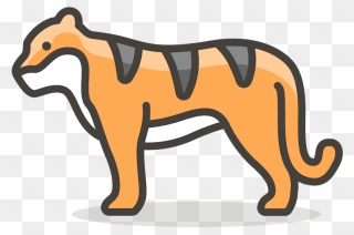 Tiger Emoji Clipart - Tiger Icon - Png Download