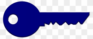 Clip Art Blue Key - Png Download
