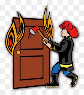 Firefighter Clipart Building - Cartoon - Png Download