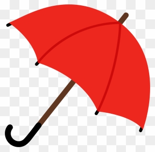 Umbrella Red Clip Art - Clip Art Red Umbrella - Png Download