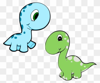 Free Dinosaur Baby, Download Free Clip Art, Free Clip - Cute Baby Cartoon Dinosaur - Png Download