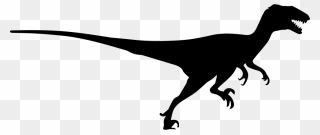 Dinosaur Clipart Velociraptor - Velociraptor Silhouette - Png Download