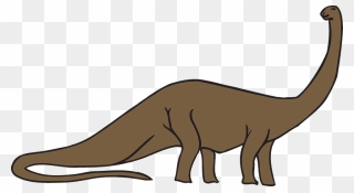 Dinosaur Clipart Apatosaurus, Dinosaur Apatosaurus - Long Neck Long Tail Dinosaur - Png Download