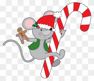 Mice Clipart Merry Christmas - Cartoon - Png Download