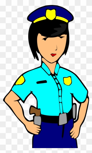 Woman At Getdrawings Com Police Officer Clipart Png Transparent Png
