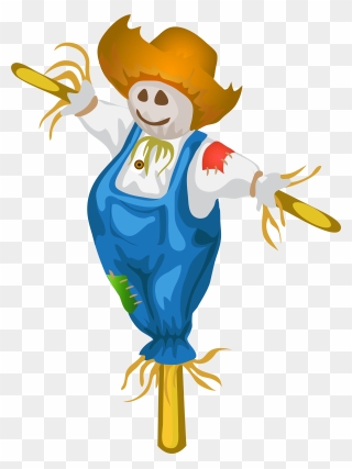Fall Clipart Scarecrow - Scarecrow Transparent Clipart - Png Download