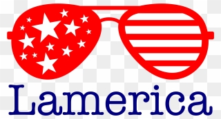 Sunglasses Clipart American Flag - Flag Sunglasses Clipart - Png Download