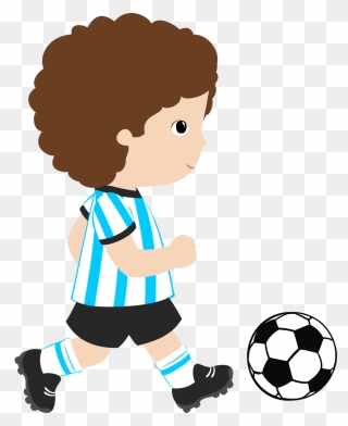 Sport Football Player Clip Art - Cute Soccer Player Clipart - Png Download