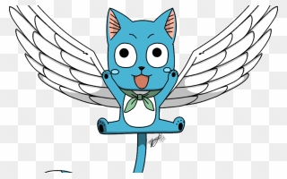 Happy The Cat From Fairy Tale Happy Fairy Tail By - Happy Fairy Tail Transparent Clipart