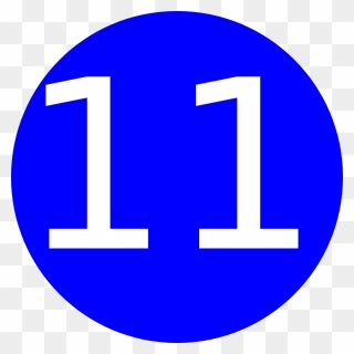 Number 11 In Circle Clipart