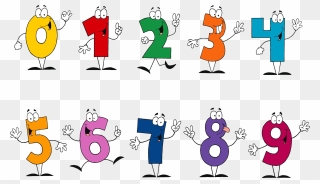 All The Numbers Clipart Transparent Vector Numbers - Numbers Clipart - Png Download