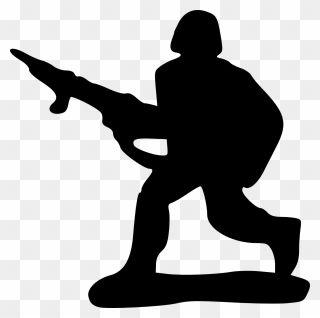 Soldier Drawing Military Cartoon Clip Art - Toy Soldier Silhouette - Png Download