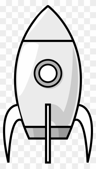 Rocket Clipart Cartoon Clip Art - Rocket Ship Clipart Black And White - Png Download