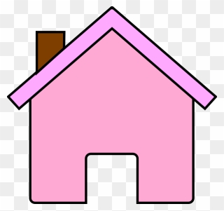 Clip Art At Clker Com Vector Online - Pink House Clipart - Png Download