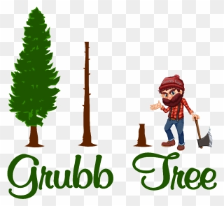 Grubb Tree Logo - Lumberjack Clipart