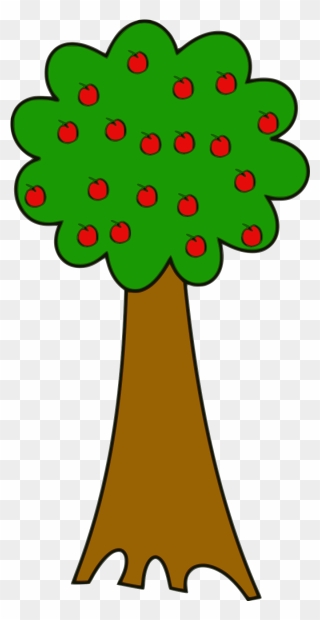 Clipart Apple Tree - Tall Tree Clip Art - Png Download