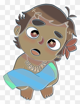 Baby Moana - Clip Art - Png Download