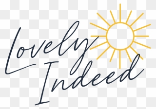 Lovely Indeed - Calligraphy Clipart