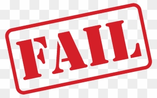 Fail Stamp - Transparent Failure Clip Art - Png Download