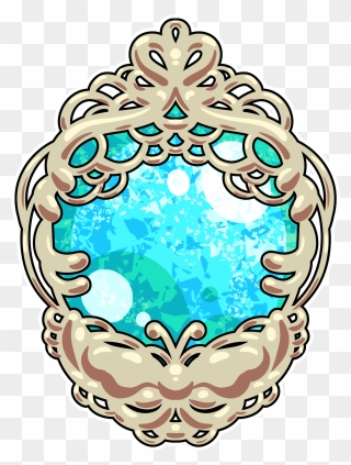 An Emblem With A Blue Crystal Encased In Bronze Metal - Circle Clipart