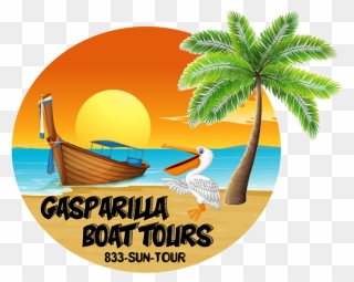 Gasparilla Boat Tours - Palm Tree Png Cartoon Clipart