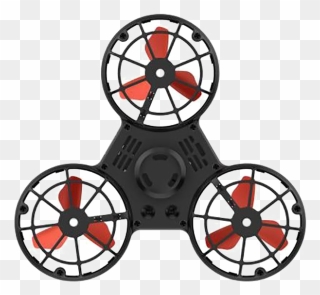 Black Fidget Spinner Png Photo - Spinner Voladores Clipart