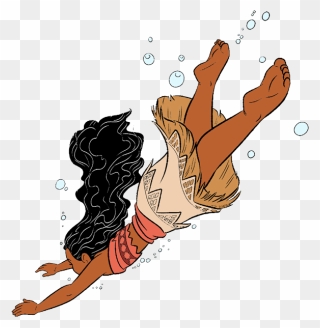 Moana Swimming Png Clipart