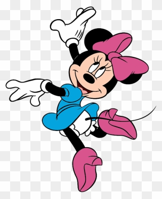 Minnie Mouse Dancing Clipart - Png Download