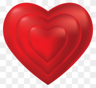 Red Heart Valentine"s Day Design Clipart