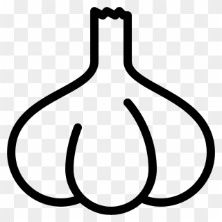 Transparent Garlic Clipart Black And White - Icon - Png Download