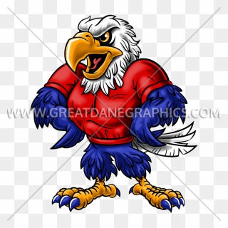Proud Clipart Clip Art - Cartoon Eagle Mascot - Png Download