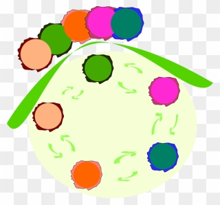 Red, Green, Team, Purple, Orange, Balls, Abstract - Mindfulness Team Clipart