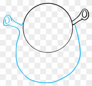 How To Draw Shrek - Circle Clipart