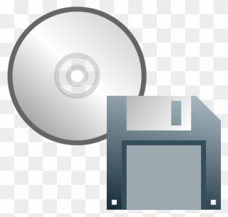 Cd Or Floppy Disk Icon - Floppy Disk Clipart