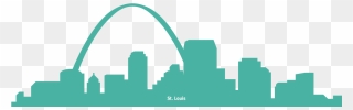Expanding Opportunities - Silhouette Arch St Louis Skyline Clipart