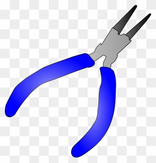 Needlenose Pliers Vector Image - Pliers Clipart - Png Download