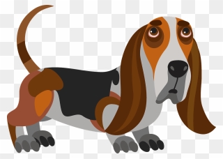 Basset Hound Dog Clipart - Png Download