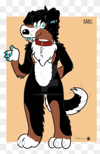 Bernese Mountain Dog Clipart Png Cartoon - Cartoon Transparent Png