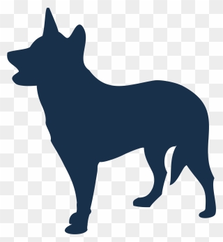 Australian Cattle Dog Clipart Royalty Free Library - Australian Cattle Dog Silhouette - Png Download